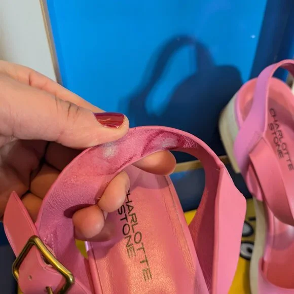 Charlotte Stone Pink Allie Clog Sandals - Picture 6 of 11